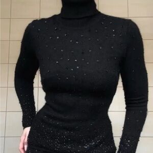 Mugler Cashmere Sequin Sweater